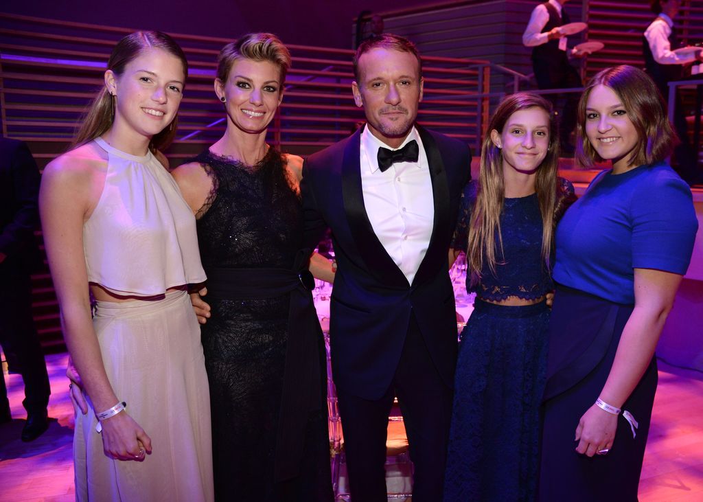 tim mcgraw faith hill and daughters time 100 gala 2015