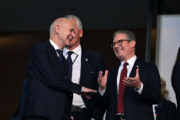  Sir Keir Starmer at UEFA EURO 2024 final match between Spain and England at Olympiastadion on July 14, 2024 in Berlin, Germany.