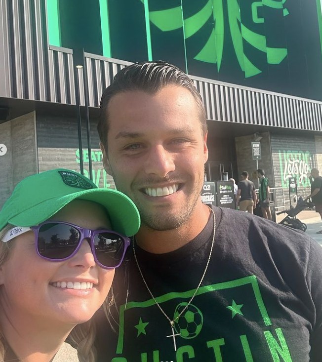 Miranda and Brendan attended the Austin FC versus FC Dallas football game