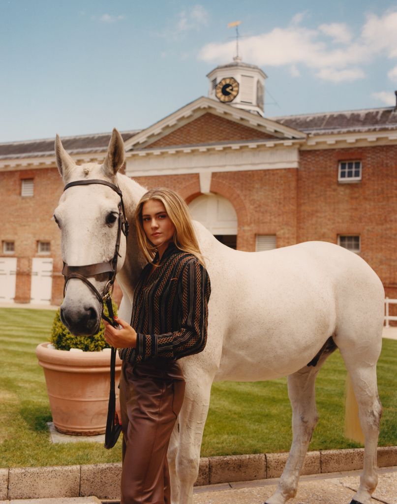 Lois Logan poses with Goodwood local Abbey