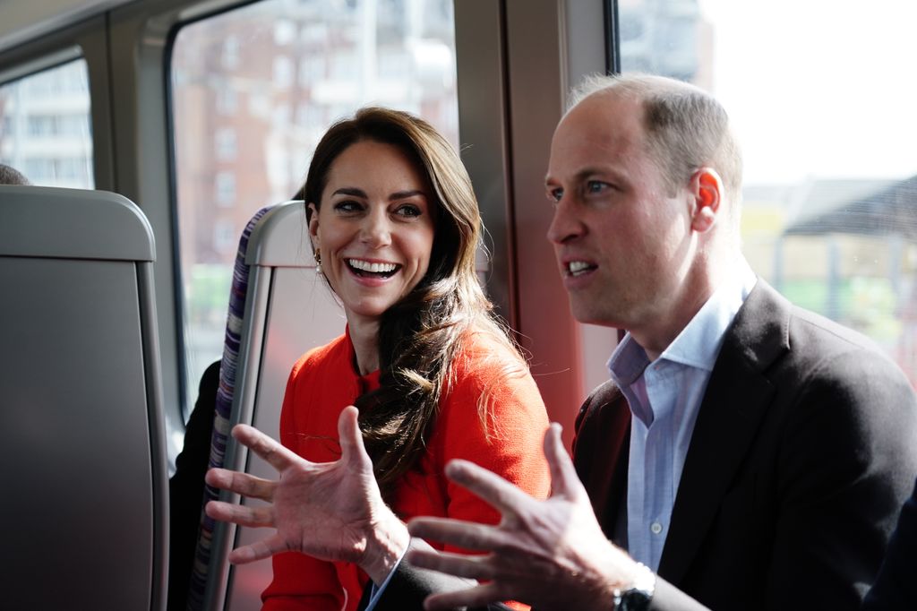 william and kate travelling on elizabeth line 