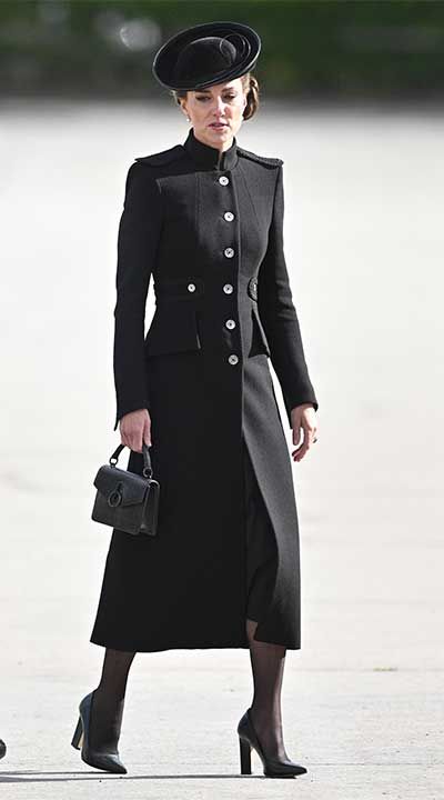 Kate middleton black on sale coat