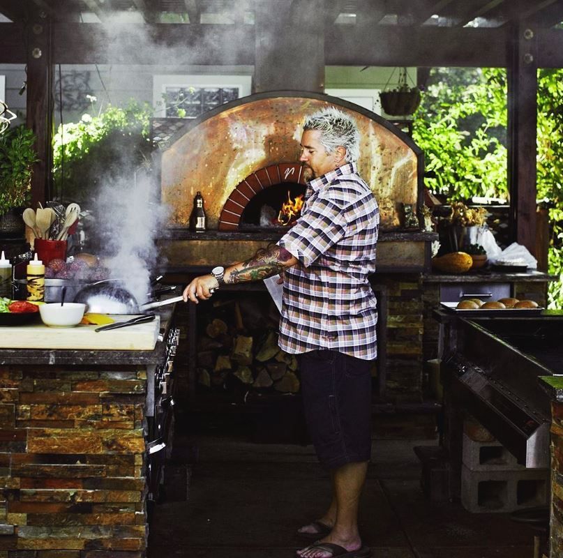 guy fieri outdoor kitchen