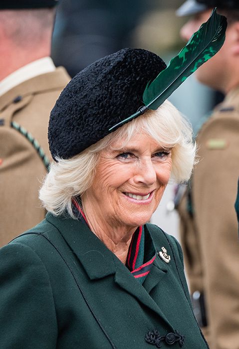 camilla parker bowles hat feather