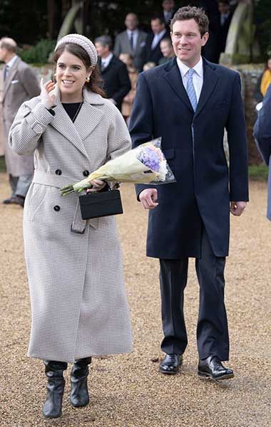 Princess Eugenie and Jack Brooksbank on Christmas Day 2022