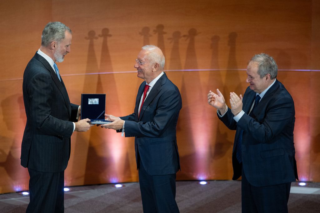  King Felipe VI honoured the businessman with an award in March