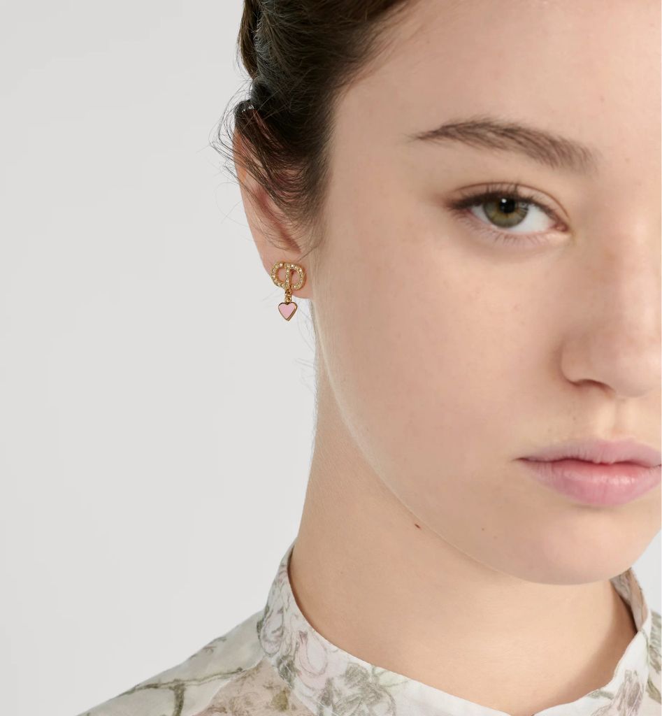 Dior heart earrings 