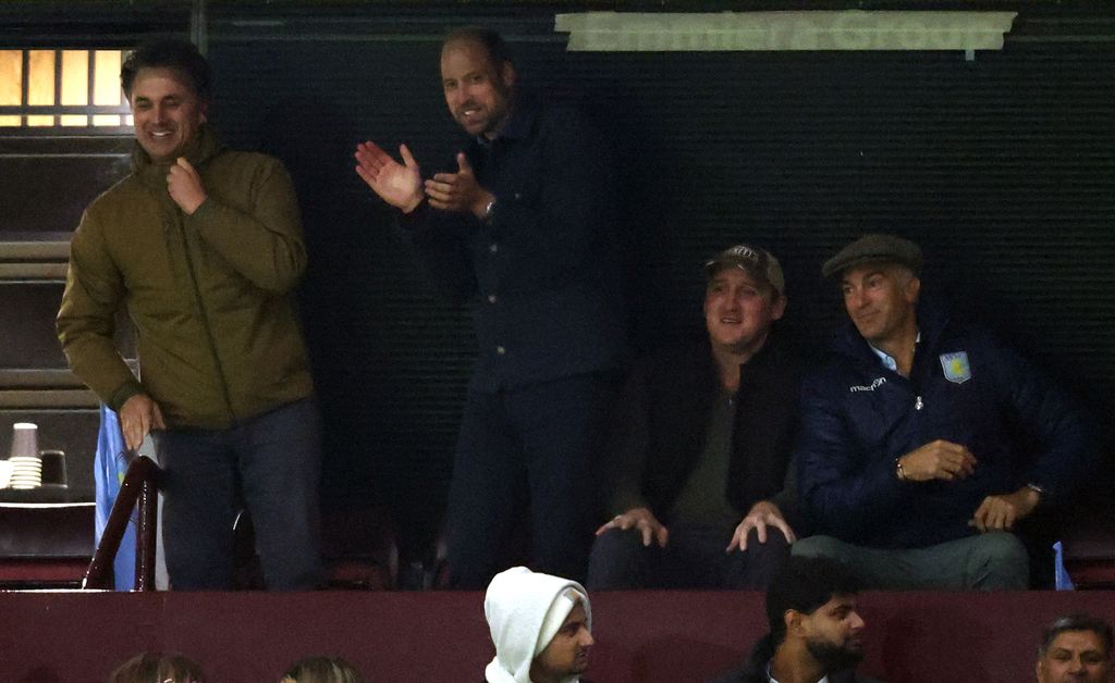 William and Thomas van Straubenzee cheering at Villa match