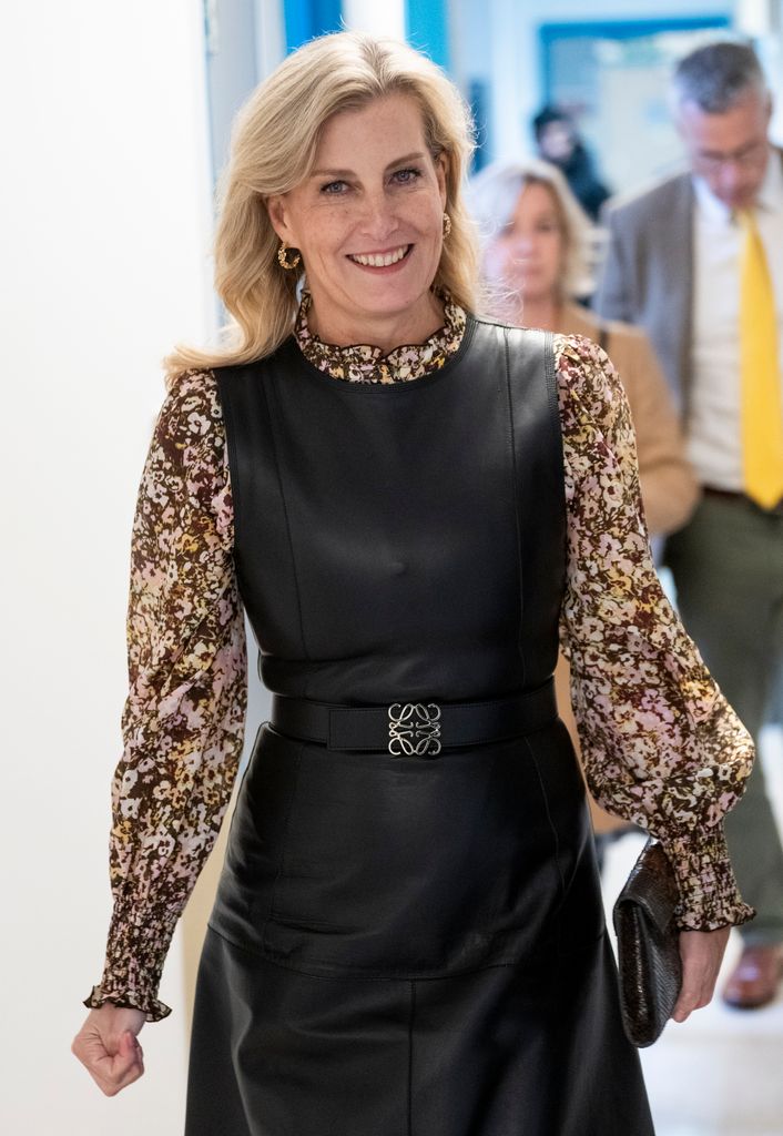 Sophie, Duchess of Edinburgh, Global Ambassador for the International Agency for the Prevention of Blindness, visits the Fight for Sight Laboratory at University College on November 18, 2024 in London, England.