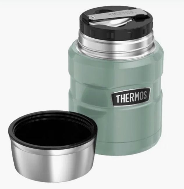 thermos green flask