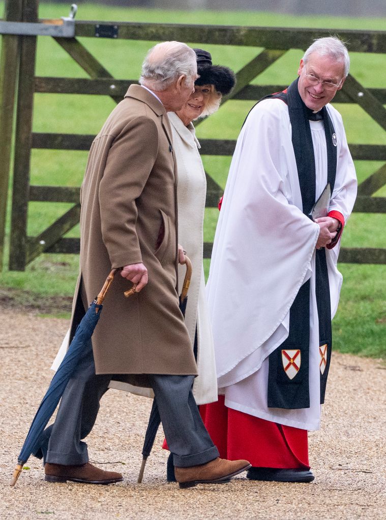 Charles and Camilla attended church on Sunday 