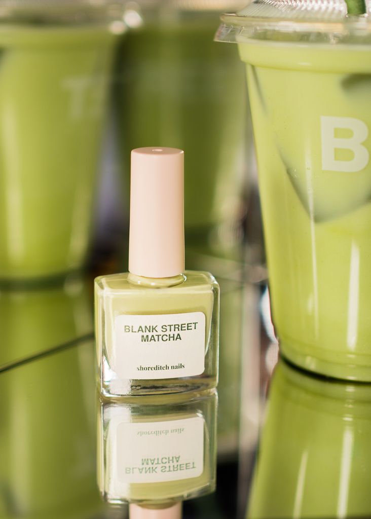 Blank Street X Shoreditch Nails launch a matcha inspired polish