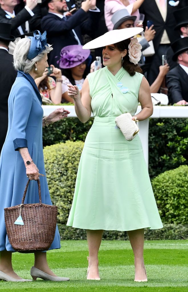 Princess Eugenie chatted with Birgitte, Duchess of Gloucester