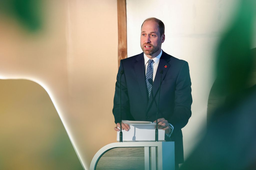 Prince William delivering a speech