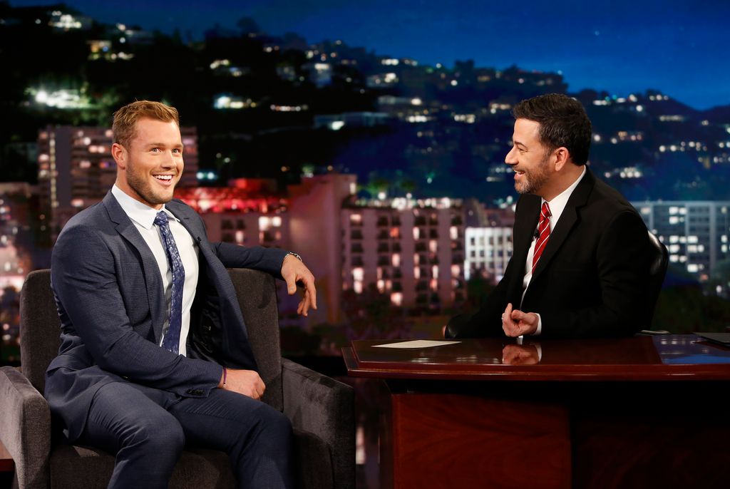 Colton Underwood on Jimmy Kimmel in 2019