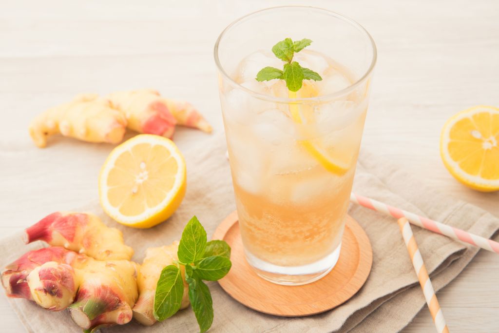 Iced ginger tea can smooth the stomach