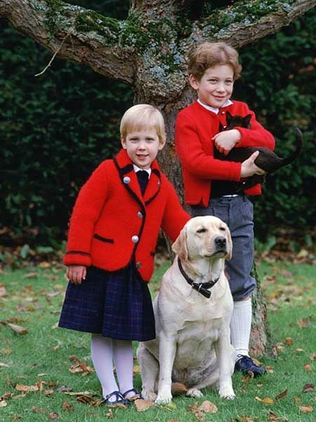 Lady Gabriella Windsor and Lord Frederick Windsor in 1984