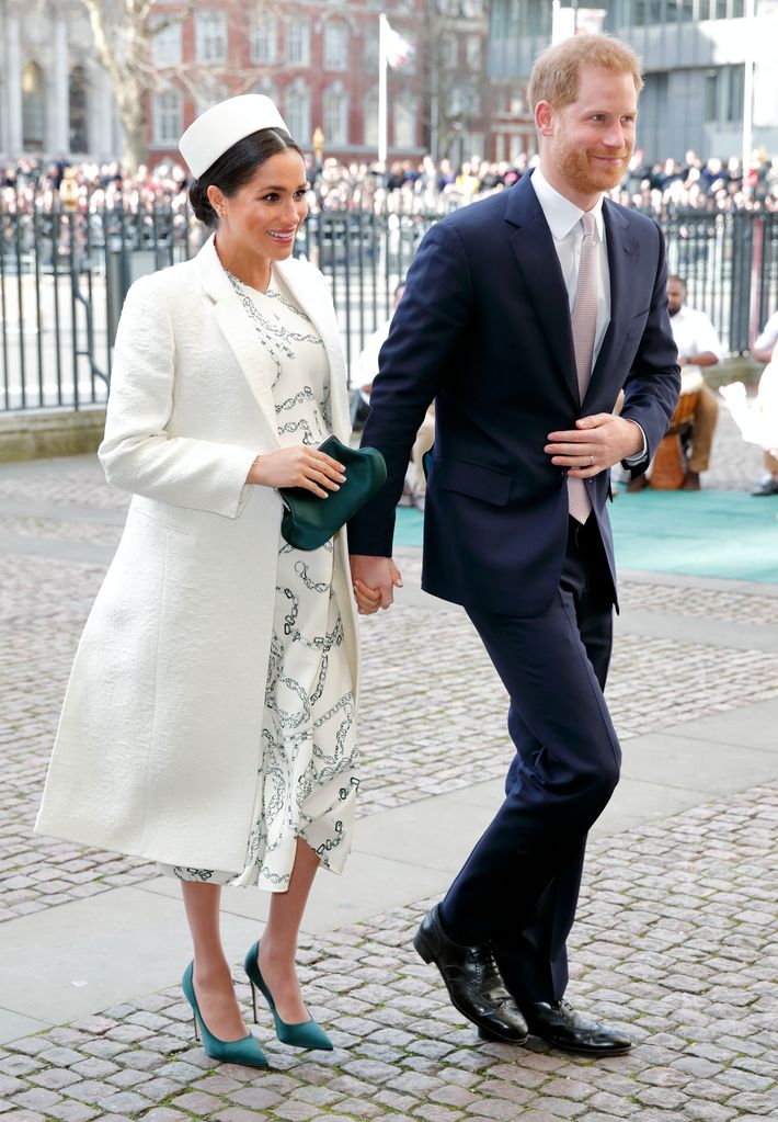   Meghan, Duquesa de Sussex e Príncipe Harry, Duque de Sussex, participam do serviço religioso do Dia da Commonwealth de 2019 na Abadia de Westminster em 11 de março de 2019