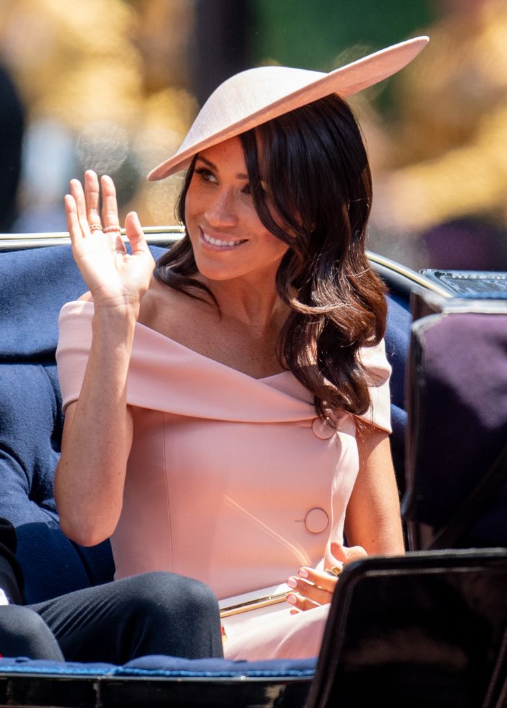 Meghan, Duchess of Sussex during Trooping The Colour 2018 on June 9, 2018 in London, England.