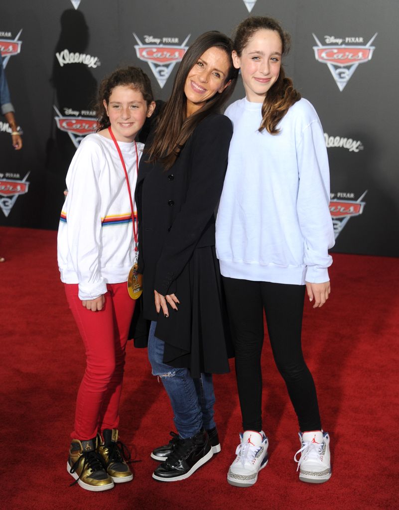  Soleil Moon Frye, daughters Jagger Joseph Blue Goldberg and Poet Sienna Rose Goldberg 