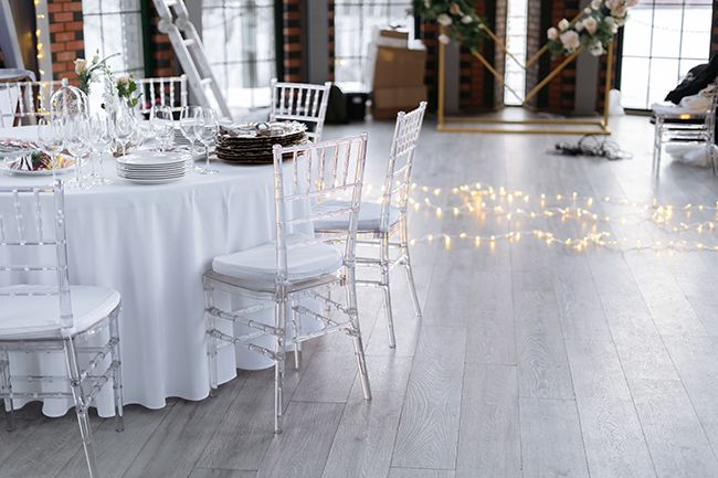 Round wedding top table