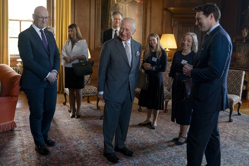 The King met Scottish entrepreneurs 