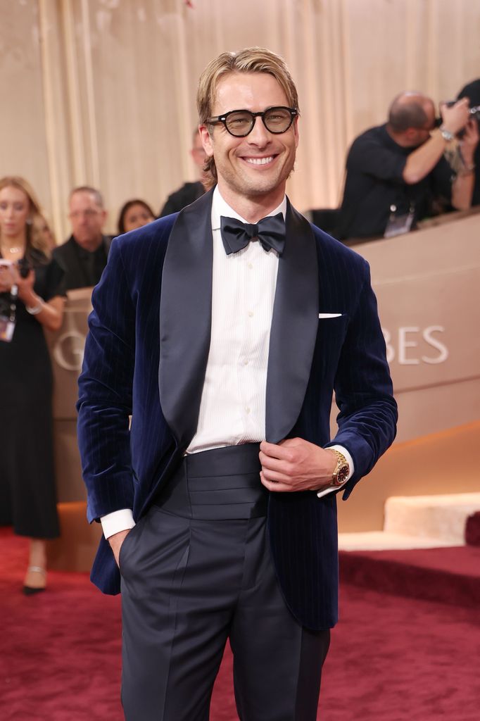  Glen Powell attends the 83rd annual Golden Globe Awards at The Beverly Hilton on January 11, 2026 in Beverly Hills, California