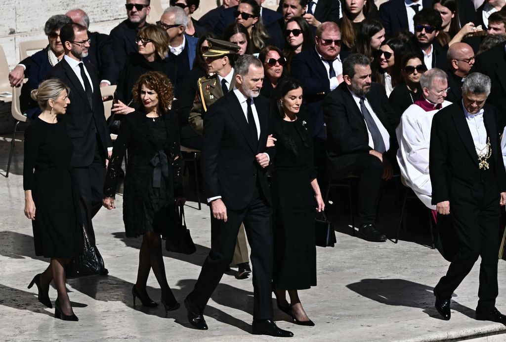 Spain's King Felipe VI and Spain's Queen Letizia 