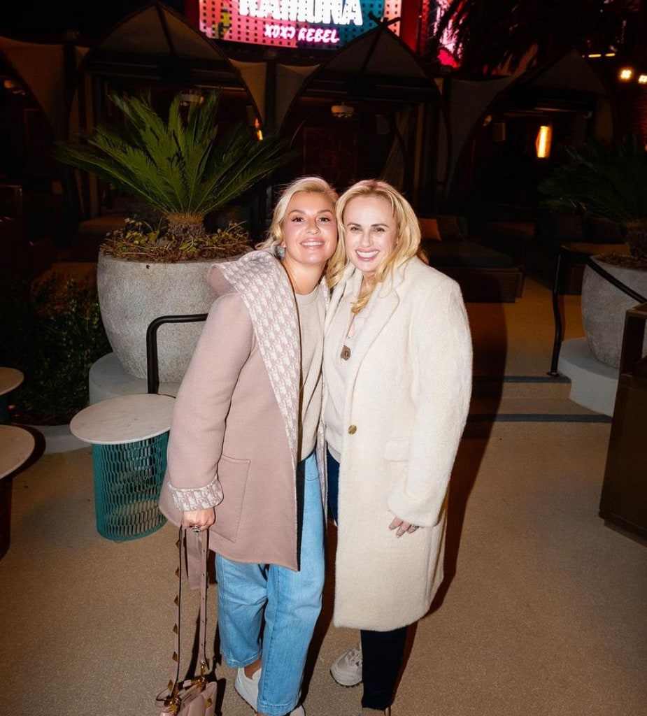 Photo shared by Rebel Wilson on Instagram January 2023 alongside fiancée Ramona Agruma, from their weekend in Las Vegas celebrating the latter's 40th birthday.