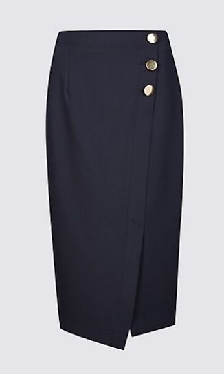 navy blue skirt marks and spencer