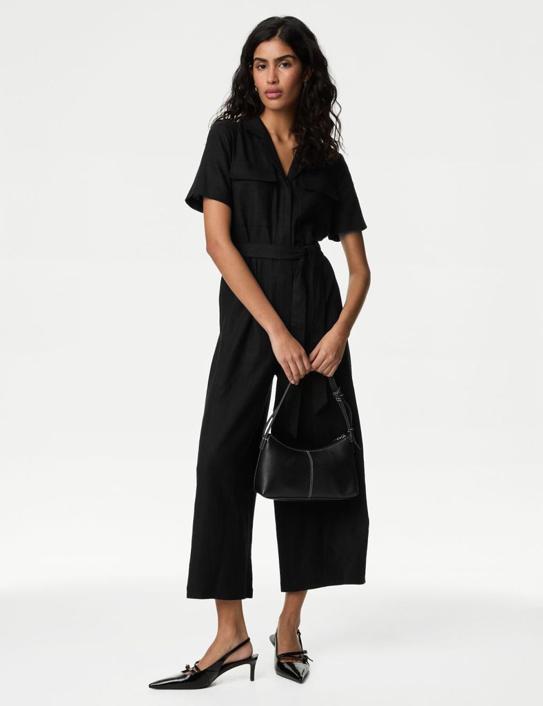 Marks and spencer black jumpsuit 