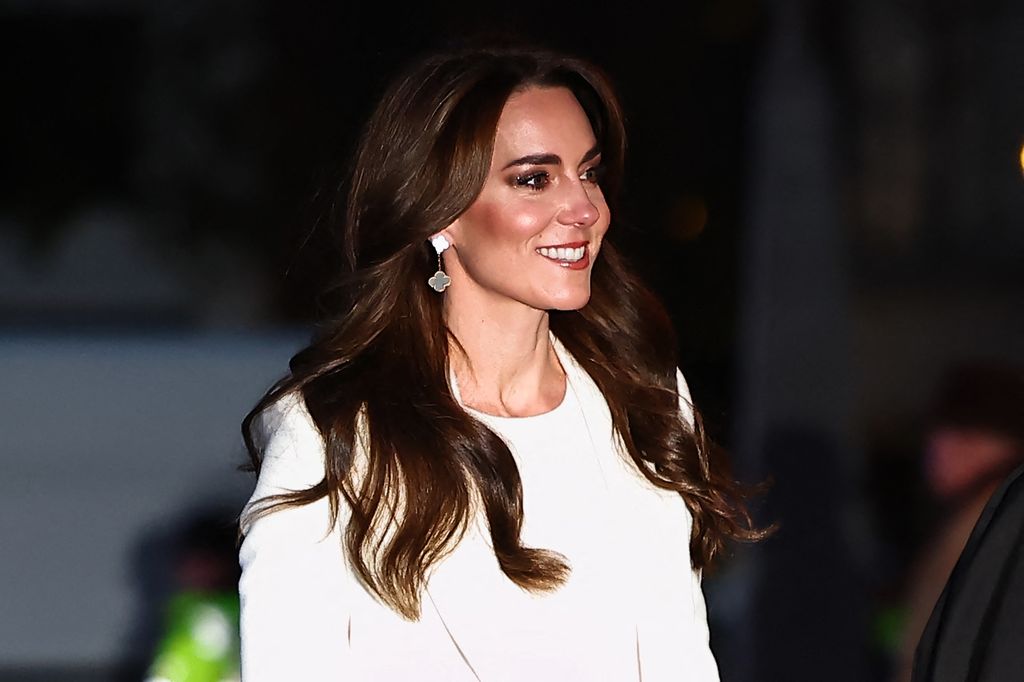 Close-up of Kate Middleton at Carol Concert