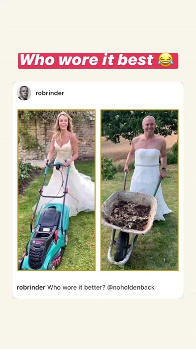 Amanda Holden Judge Rinder wedding dresses