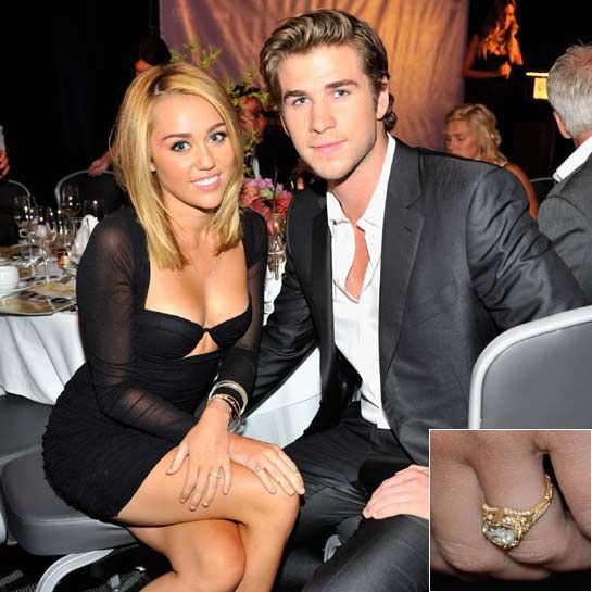 miley cyrus engagement ring