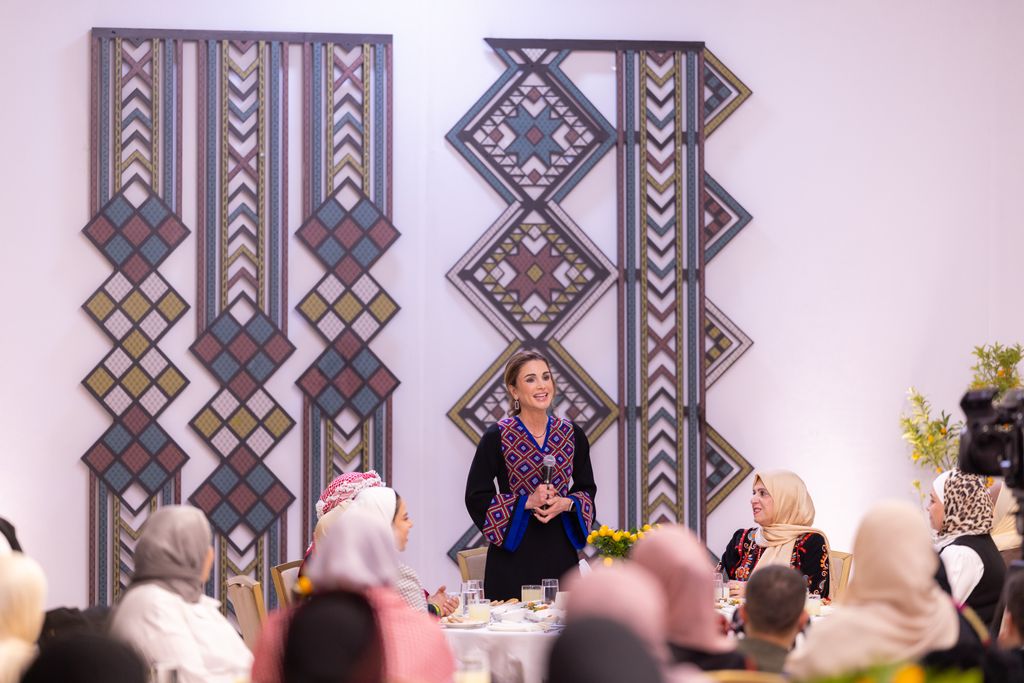 Queen Rania speaking at an event