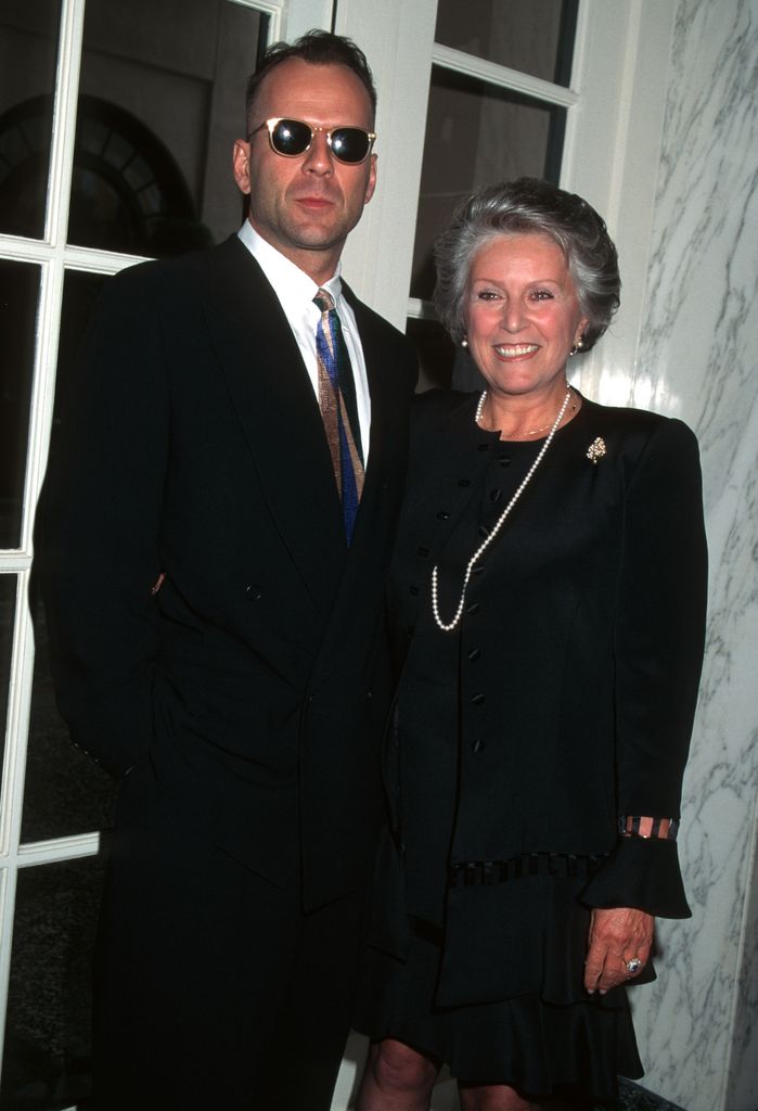 Bruce willis and his mother Marlene 