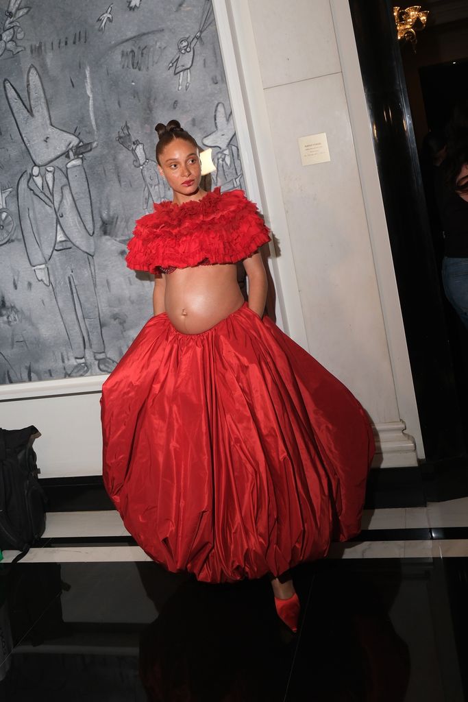 Adwoa Aboah showcased her baby bump atthe 2024 Met Gala 'Sleeping Beauties: Reawakening Fashion'