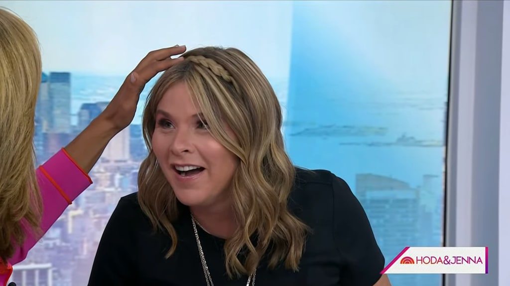 Hoda wanted to see Jenna's new hair look closeup 