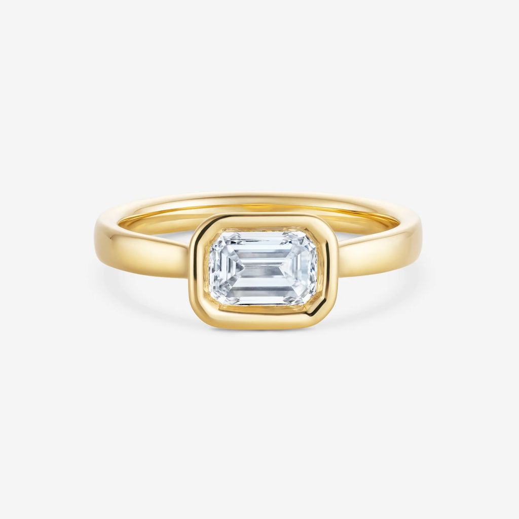 Emerald Cut Diamond Engagement Ring