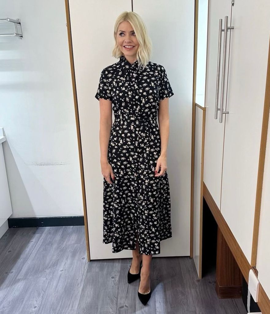 Holly Willoughby wears French Connection to host This Morning