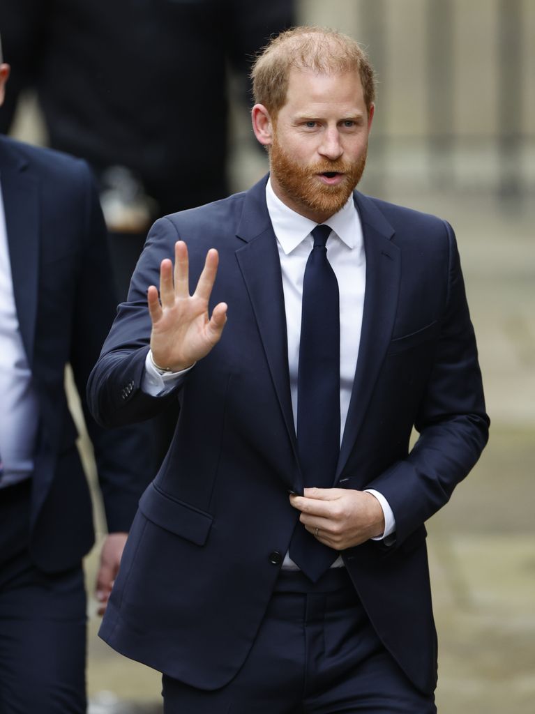 Prince Harry attend the first day of their High Court hearing at the Royal Courts of Justice