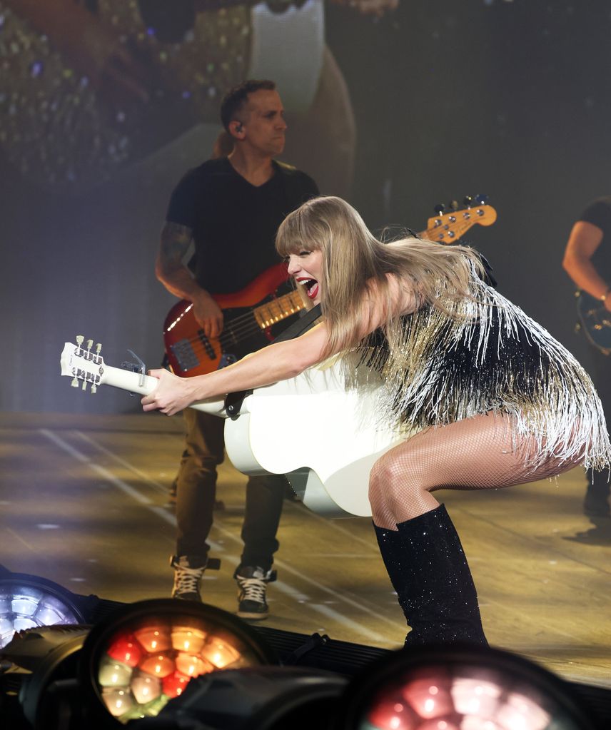Taylor Swift performs onstage during the Fearless era