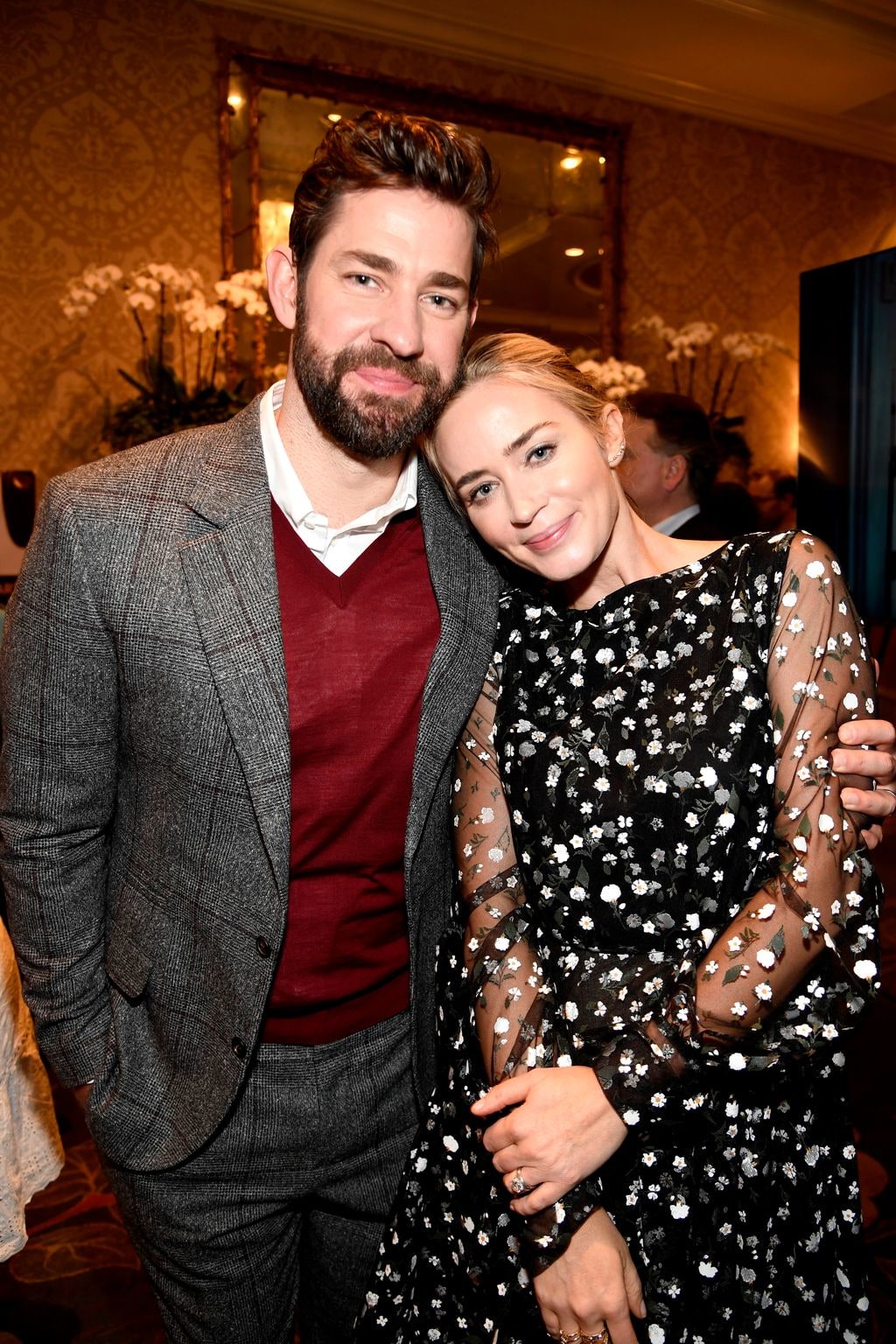 John Krasinski and Emily Blunt attend The BAFTA Los Angeles Tea Party at Four Seasons Hotel Los Angeles at Beverly Hills on January 5, 2019 in Los Angeles, California
