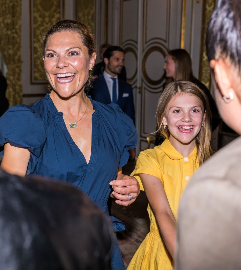 Crown Princess Victoria, Princess Estelle, Reception for the Swedish women's national football team