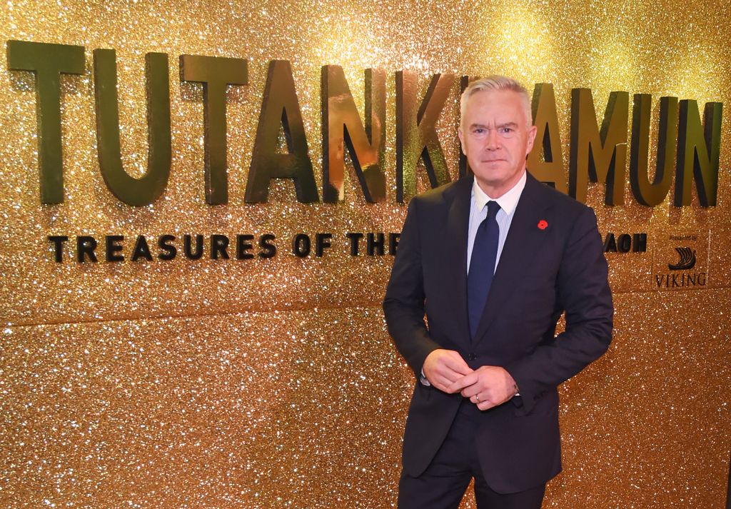 Huw Edwards attends the official opening gala of 'TUTANKHAMUN: Treasures of the Golden Pharaoh' 