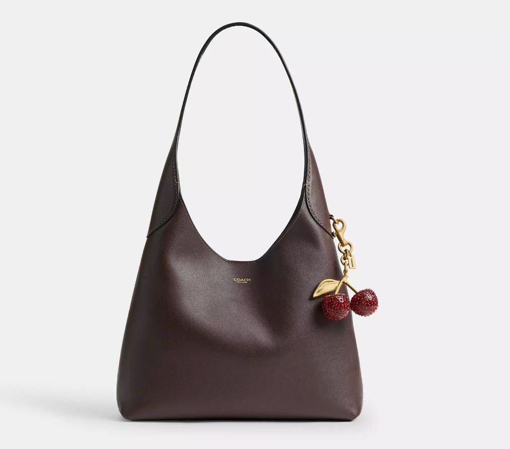 Coach crystal cherry bag charm