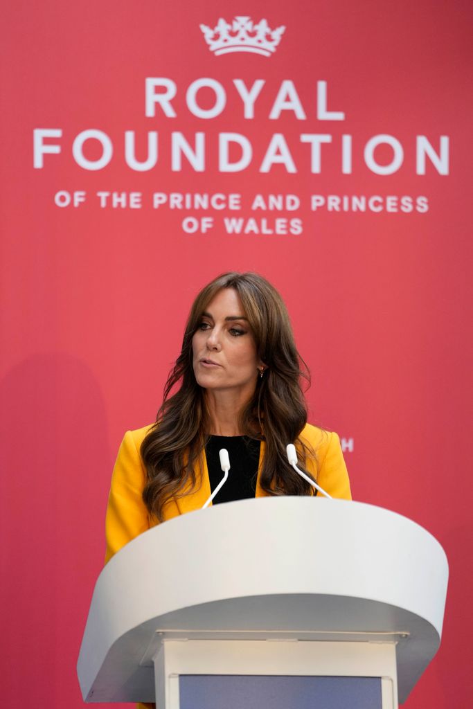 Kate Middleton gives a speech in Birmingham