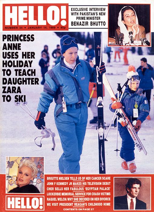 zara tindall princess anne ski break 1989