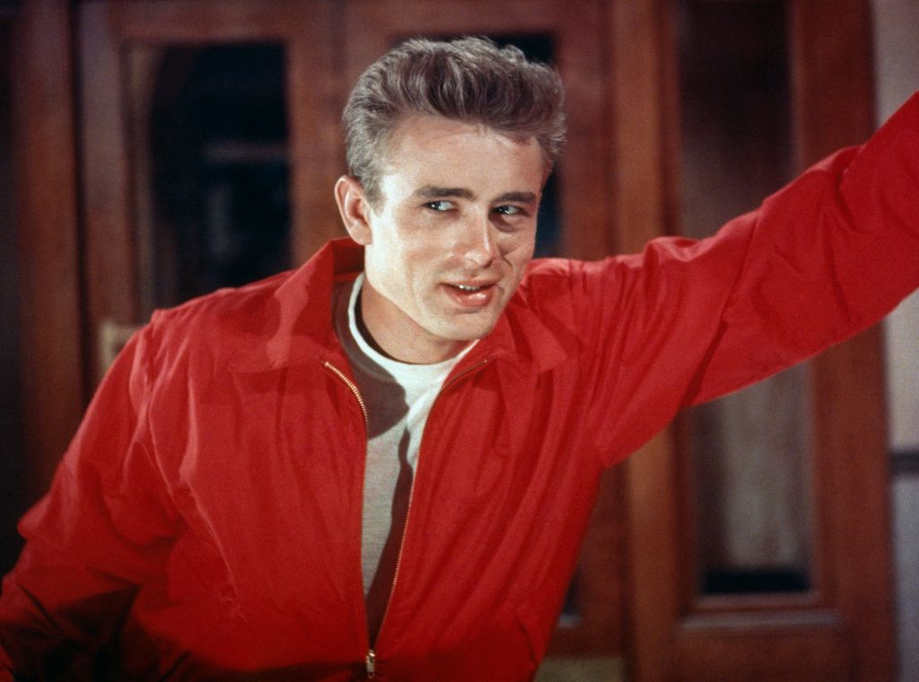 American actor James Dean on the set of Rebel Without a Cause