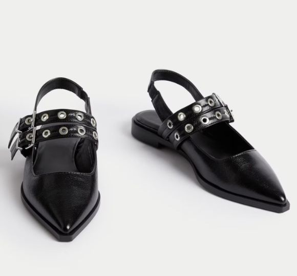 marks and spencer buckle flats 